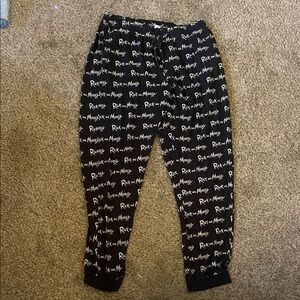 H&M x Cartoon Network Rick and Morty Jogger Pajama Pants | Size Large